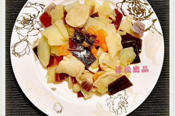 鸡胸肉炒海带土豆片的做法图解6
