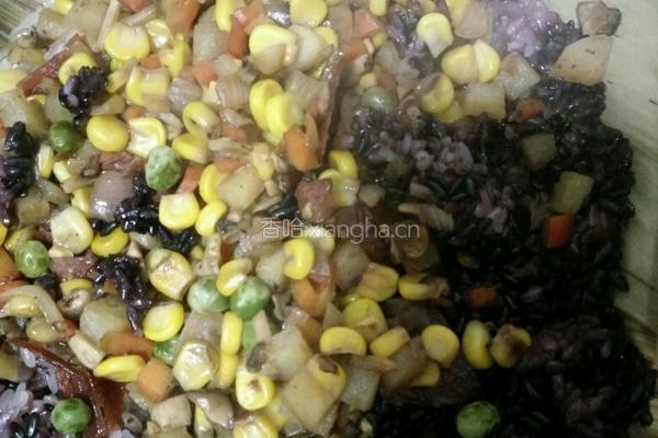 粽香火腿什锦饭的做法图解9