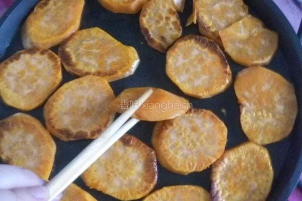 电饼铛烤薯片的做法图解4