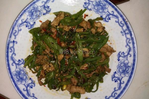 青椒肉片的做法图解6