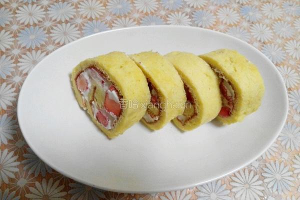 草莓淡奶油蛋糕卷的做法图解25