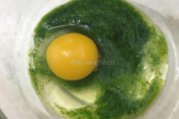 菠菜鸡蛋饼的做法图解2