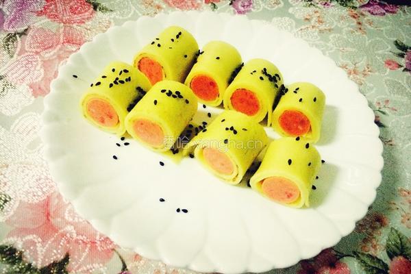 鸡蛋饼卷。的做法图解14