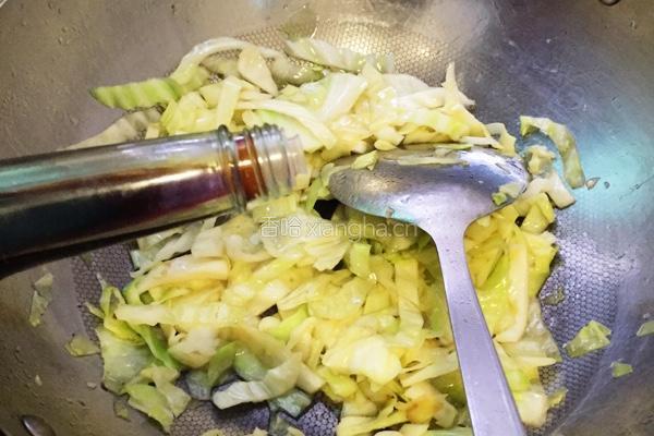 清炒包菜的做法图解4