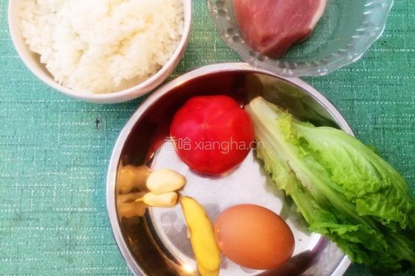 西红柿鸡蛋炒饭的做法图解1