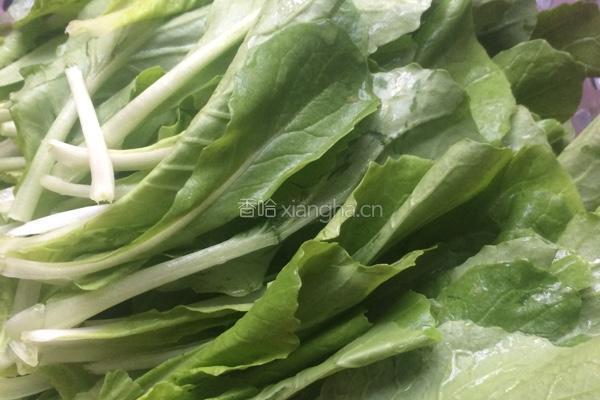 蒜泥小白菜的做法图解1