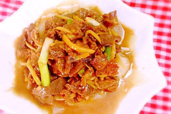 姜丝萝卜炒牛肉的做法图解8