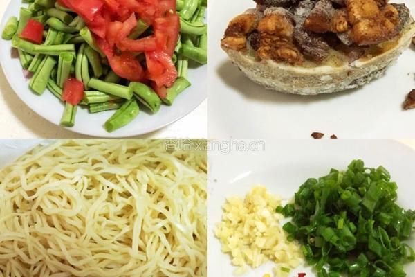豆角焖面的做法图解1
