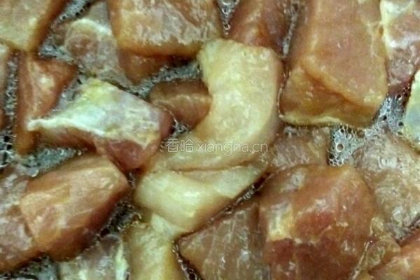 菠萝菜椒咕噜肉的做法图解3