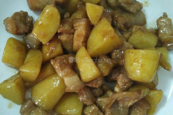红烧肉炖土豆的做法图解4