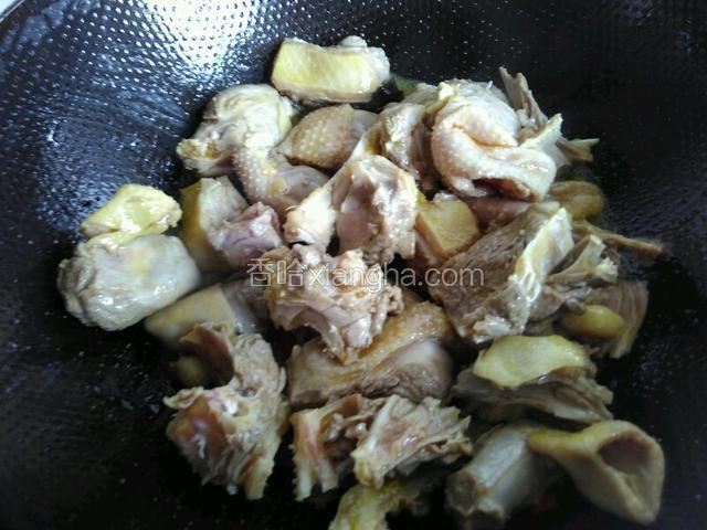 加料酒和醋炒匀
