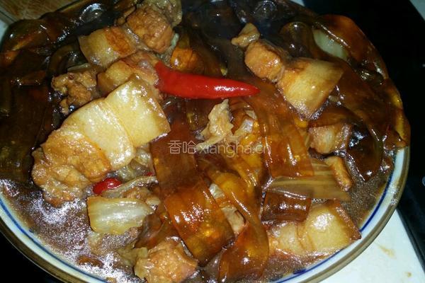 红烧肉炖粉条白菜的做法图解12