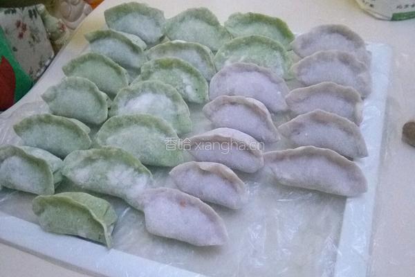 彩色饺子的做法图解5
