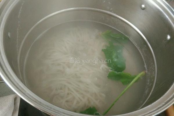 香干青椒肉丝拌面的做法图解4
