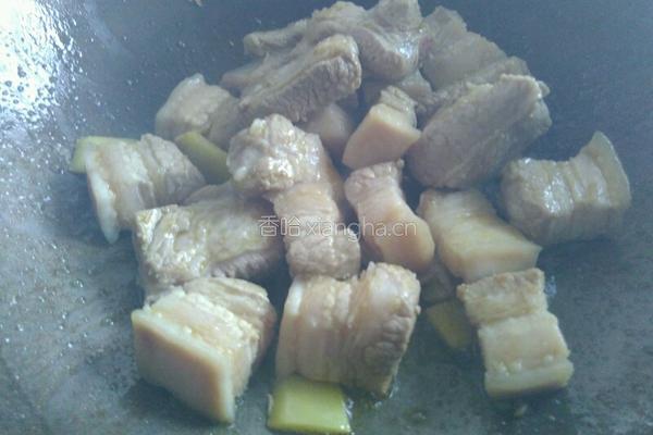 蒜苗烧肉的做法图解4