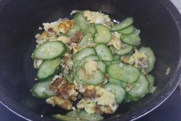木须肉瓜片的做法图解5