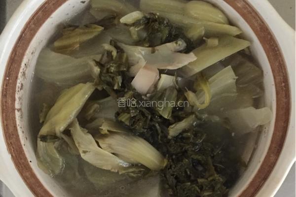 粉肠酸菜煲的做法图解6