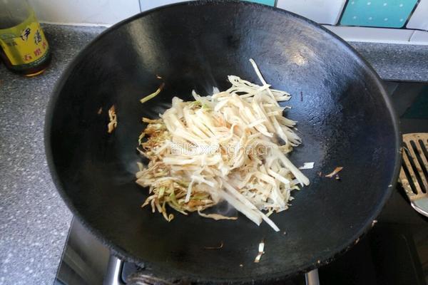 素炒饼的做法图解5