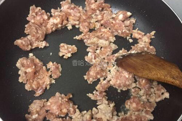 橄榄菜肉碎炒豆角的做法图解5