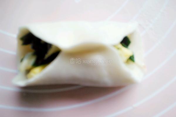 韭菜鸡蛋水煎包的做法图解4