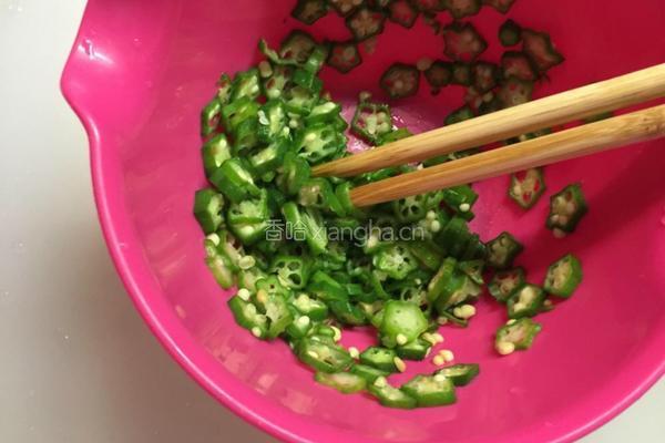 秋葵缀豆腐的做法图解6