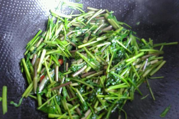 素炒野芹菜的做法图解5