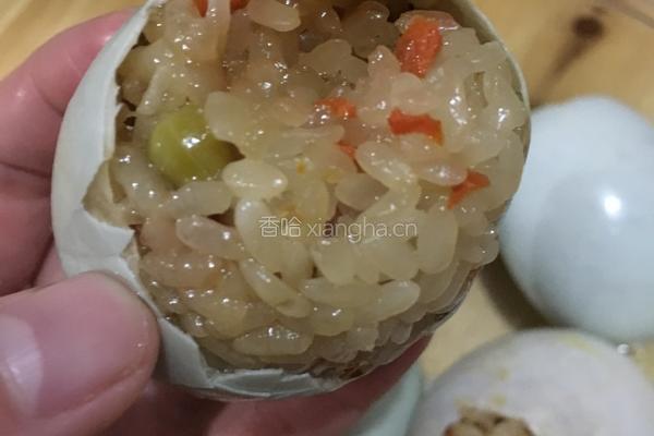 咸蛋糯米饭的做法图解5