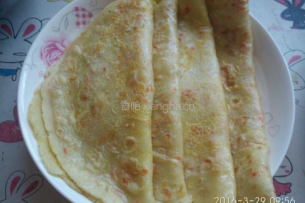 鸡蛋面薄饼的做法图解5