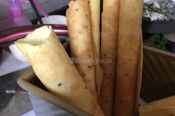 芝麻酥脆蛋卷的做法图解7