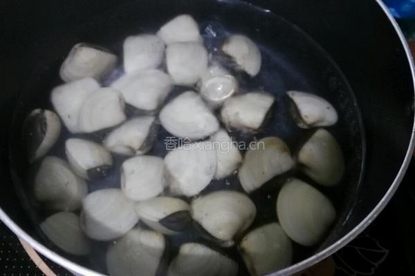 干贝蛤肉粥的做法图解3