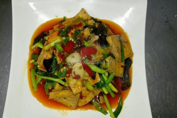 韭菜炒豆腐的做法图解9