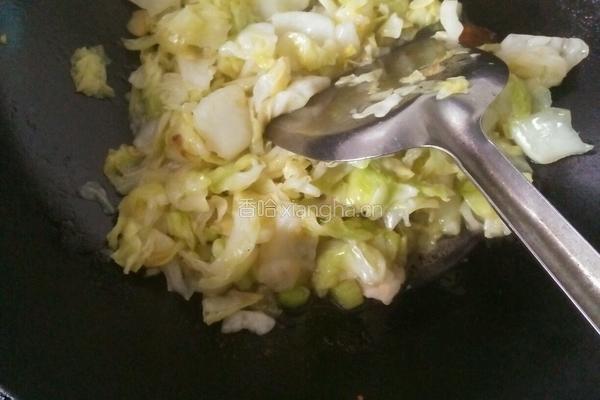 包菜炒肉片的做法图解9