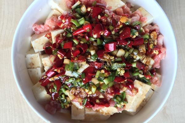 小葱豆腐（微波炉）的做法图解3