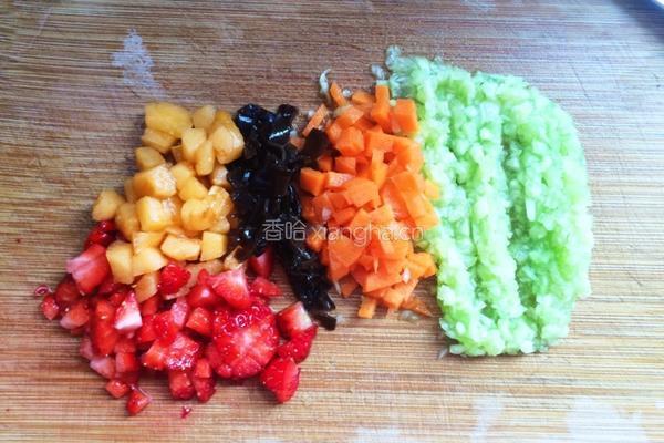 水果炒饭 减肥餐的做法图解5