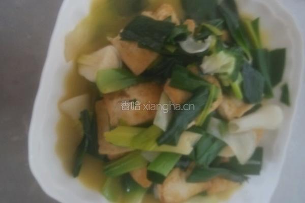 洋大蒜烧豆腐的做法图解5