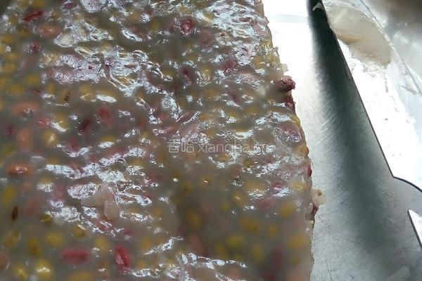 香甜红绿豆糕的做法图解4