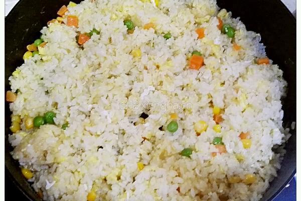 时蔬蛋炒饭的做法图解4