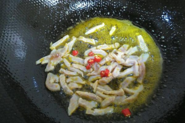野蒜炒咸肉丝的做法图解4