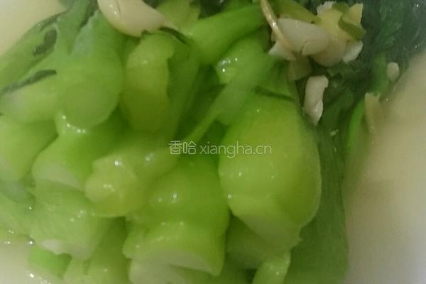 清炒菜心的做法图解4