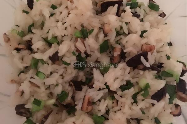 香菇炒饭的做法图解5