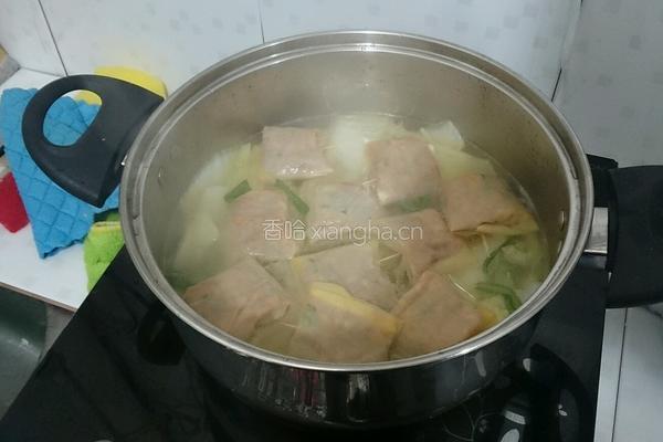 大白菜百叶包汤的做法图解7