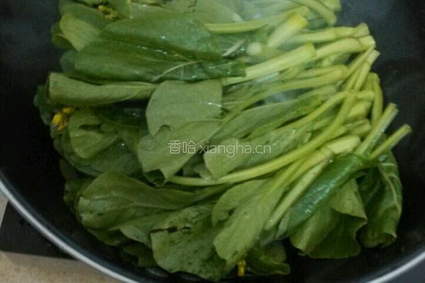 蒜香菜心的做法图解3