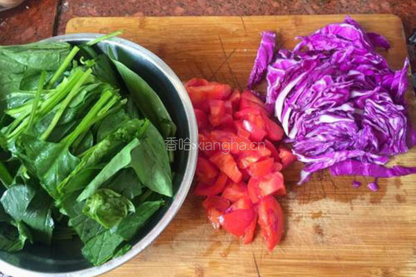 花生芝麻馅彩色汤圆的做法图解2