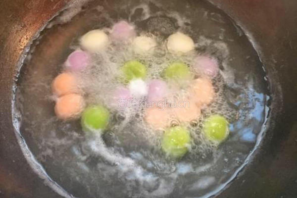 花生芝麻馅彩色汤圆的做法图解10