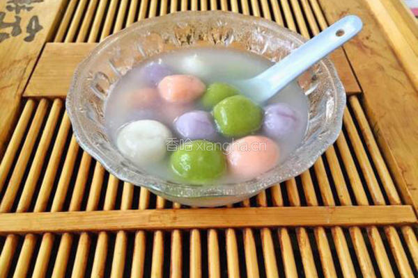 花生芝麻馅彩色汤圆的做法图解11