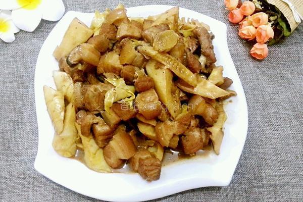 五花肉烧竹笋的做法图解10