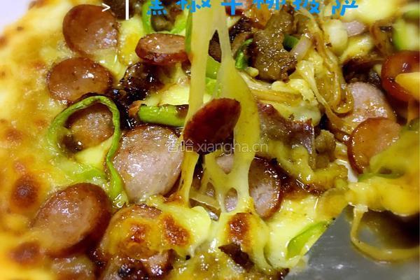 黑椒牛柳披萨的做法图解6