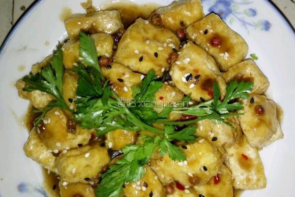 腊肉盖豆腐的做法图解3
