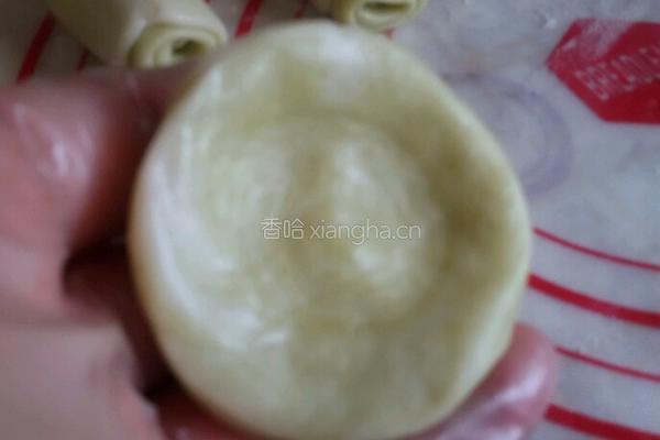 抹茶红豆奶黄酥的做法图解20