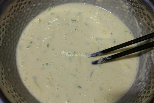南瓜丝蛋饼的做法图解4